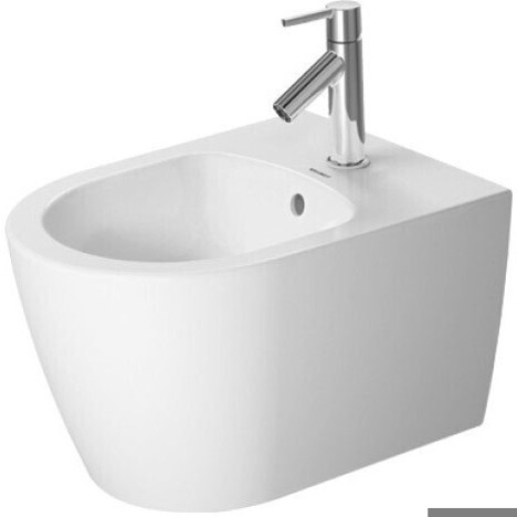 Duravit ME by Starck Compact Bidet 48x37cm in Weiß mit WonderGliss (22901500001)