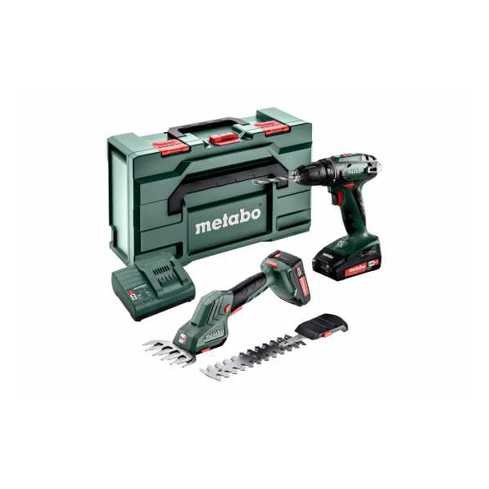 Akkuset Combo Set 2.2.5 18V - BS 18 + SGS 18 LTX Q mit metaBOX 165 L