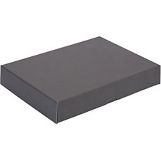 Schwarzer Stülpdeckelkarton - Innenmaße 301 x 213 x 45 mm - Ab 20 Stück