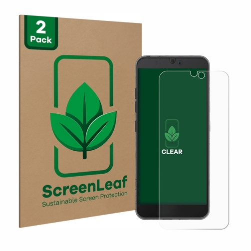 2 Stück Displayschutzfolie für Fairphone 3 | Nachhaltig verpackt | Transparent | Kratzfest