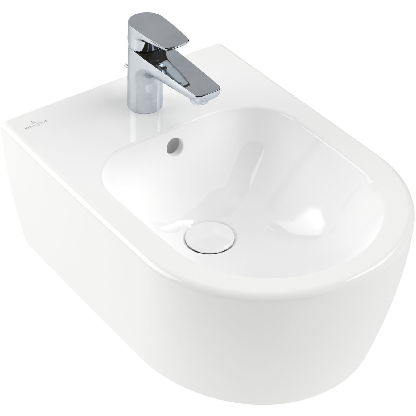 Villeroy & Boch Avento Bidet 37x53 cm in Weiß Alpin mit Ceramicplus (540500R1)