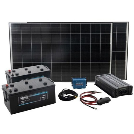 BaSBa Insel-Solaranlage Komplettset 2500W - 24V / 230V Photovoltaikanlage