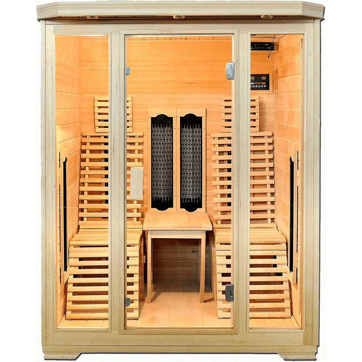 Artsauna Helsinki 150 Sauna mit Keramikstrahlern aus Hemlockholz