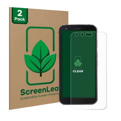 2 Stück Schutzfolie für Caterpillar Cat S62 Pro | Nachhaltig verpackte Displayschutz-Folie | Transparent | Kratzfest