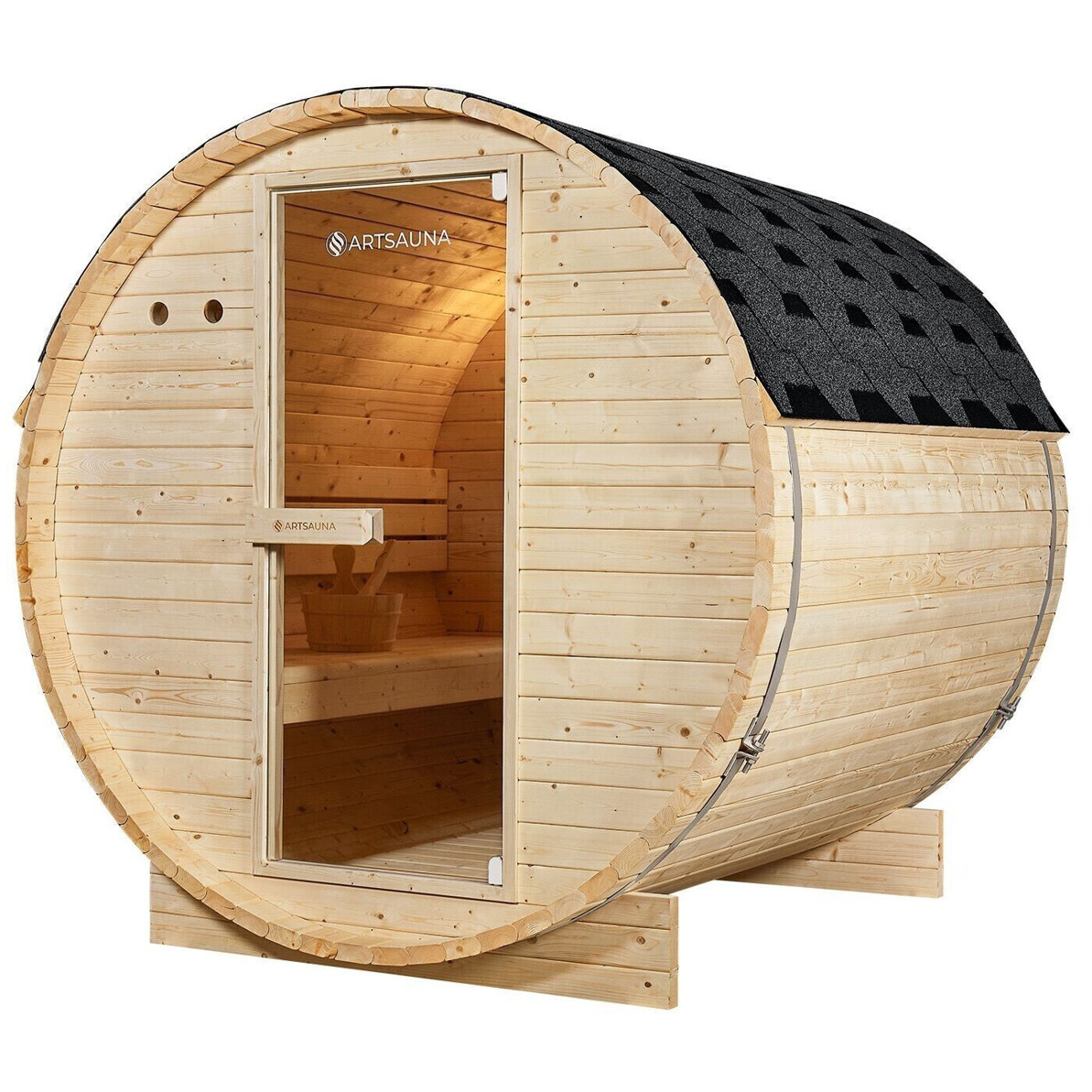 Artsauna Spitzbergen 180 – Sauna mit 6 kW Ofen (32209)