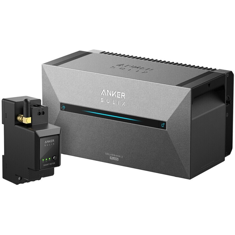 Anker SOLIX Solarbank 2 E1600 Plus mit SOLIX Smart Meter - Tragbarer Stromspeicher